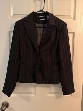 Requirements Black Pinstripe Blazer